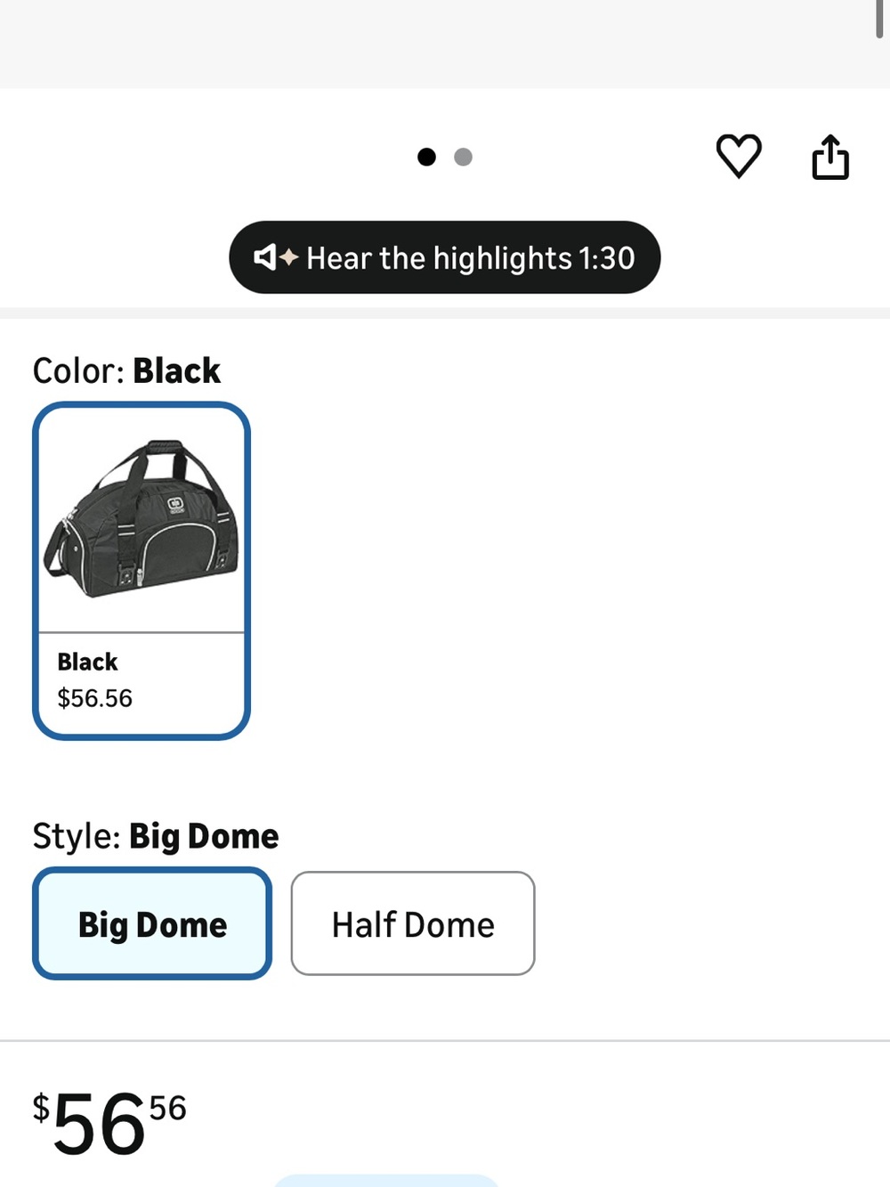 OGIO Black Men's Duffel Bag with Adjustable Shoulder Strap - Picture 13 of 14